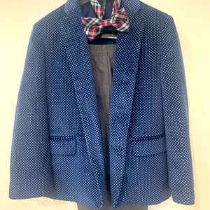 Boys Nautical 2 piece suit with bow tie